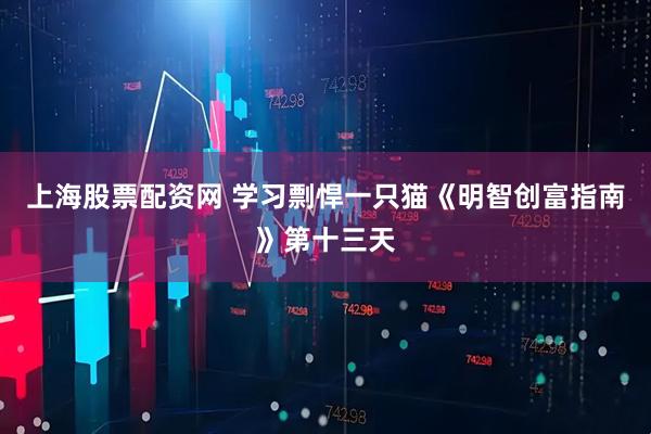 上海股票配资网 学习剽悍一只猫《明智创富指南》第十三天